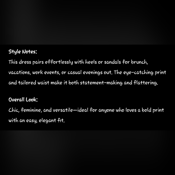 CHARLES HENRY Artful / Bohemian Print Dress, Size S - Picture 6 of 9